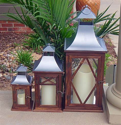 extra large outdoor standing lantern.